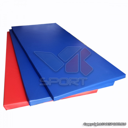 Чехол для борцовского мата 1x2х0,04м.,  ис. кожа, без крепления, Синий